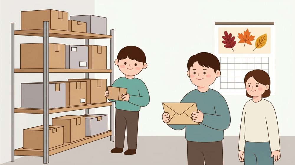 10월 부가세 고지서를 보며 재고를 확인하는 셀러